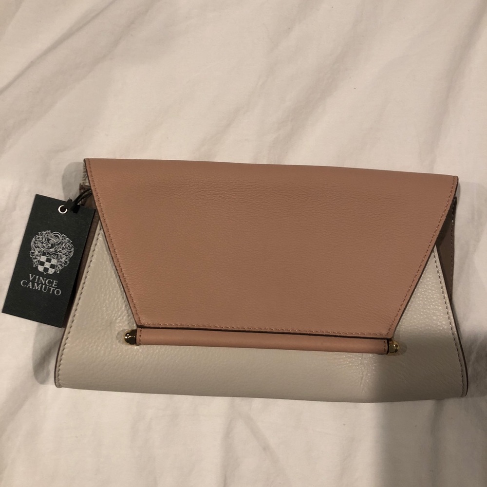 Vince Camuto leather envelope clutch
